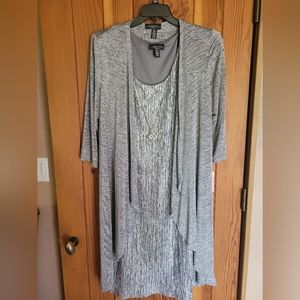 NWT R & M Richards dress with jacket and necklace